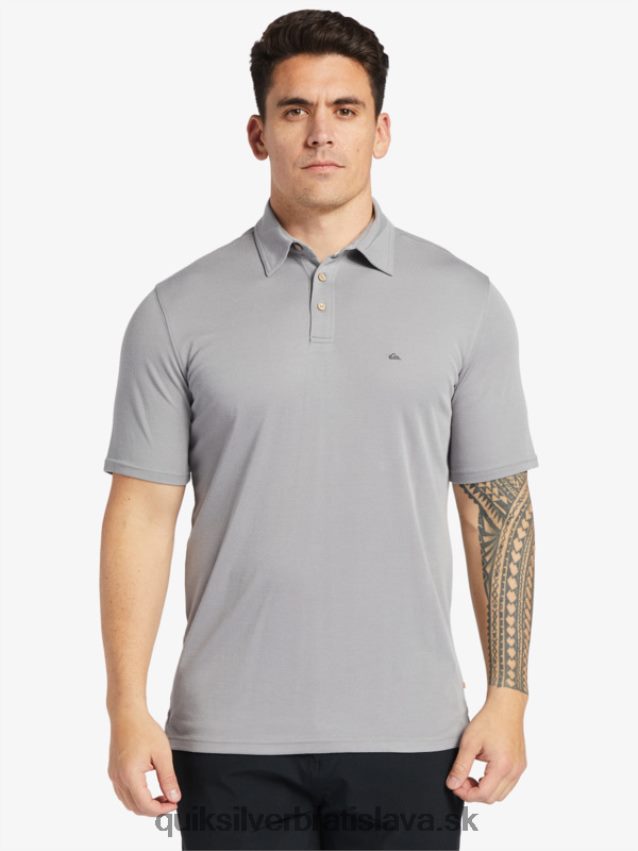 vodní pólo polokošeľa s krátkym rukávom Quiksilver muži B80HXR247 žraločej kože