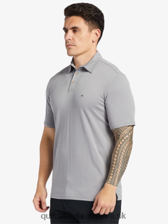 vodní pólo polokošeľa s krátkym rukávom Quiksilver muži B80HXR247 žraločej kože