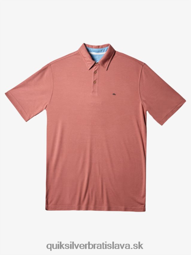 vodní pólo polokošeľa s krátkym rukávom Quiksilver muži B80HXR249 popolavá ruža