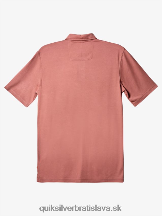 vodní pólo polokošeľa s krátkym rukávom Quiksilver muži B80HXR249 popolavá ruža