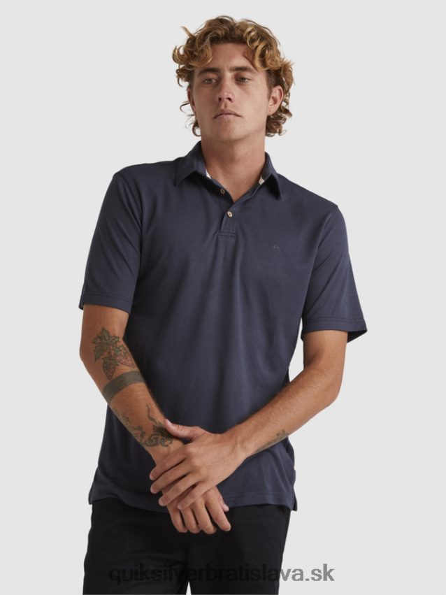 vodní pólo polokošeľa s krátkym rukávom Quiksilver muži B80HXR250 modré noci