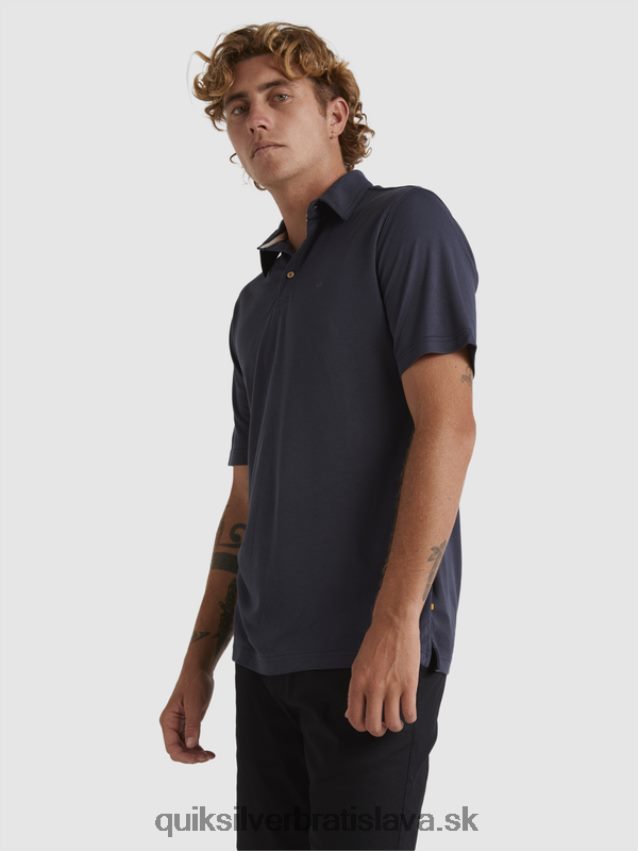 vodní pólo polokošeľa s krátkym rukávom Quiksilver muži B80HXR250 modré noci