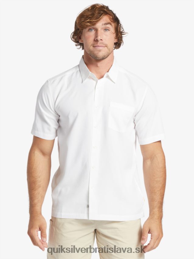 waterman centinela prémiová protivrásková košeľa Quiksilver muži B80HXR1300 biela centinella