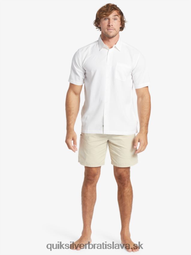 waterman centinela prémiová protivrásková košeľa Quiksilver muži B80HXR1300 biela centinella