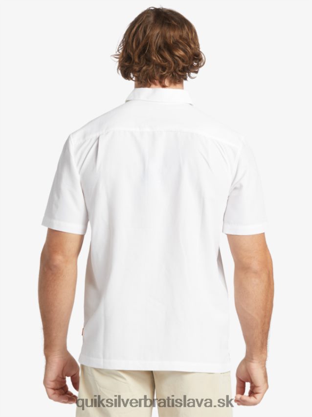 waterman centinela prémiová protivrásková košeľa Quiksilver muži B80HXR1300 biela centinella