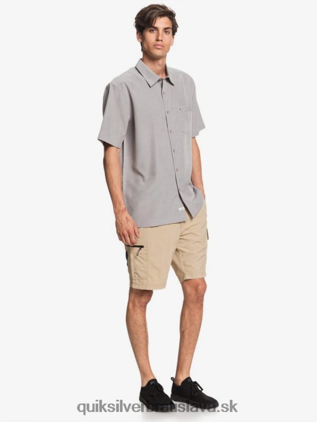 waterman centinela prémiová protivrásková košeľa Quiksilver muži B80HXR1301 pazúrik sivá centinella