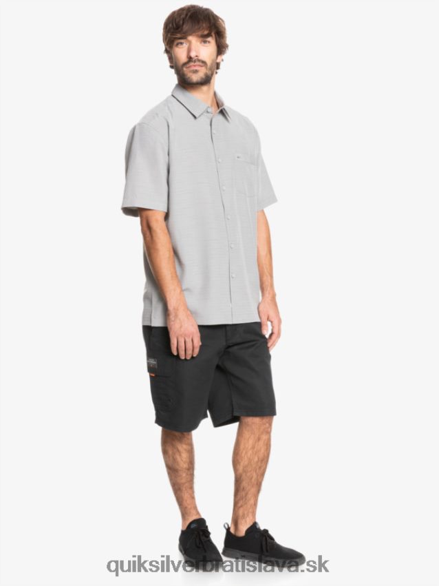 waterman centinela prémiová protivrásková košeľa Quiksilver muži B80HXR1301 pazúrik sivá centinella