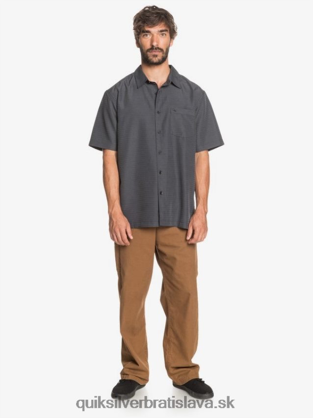 waterman centinela prémiová protivrásková košeľa Quiksilver muži B80HXR1303 čierna centinella