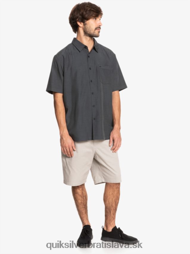 waterman centinela prémiová protivrásková košeľa Quiksilver muži B80HXR1303 čierna centinella