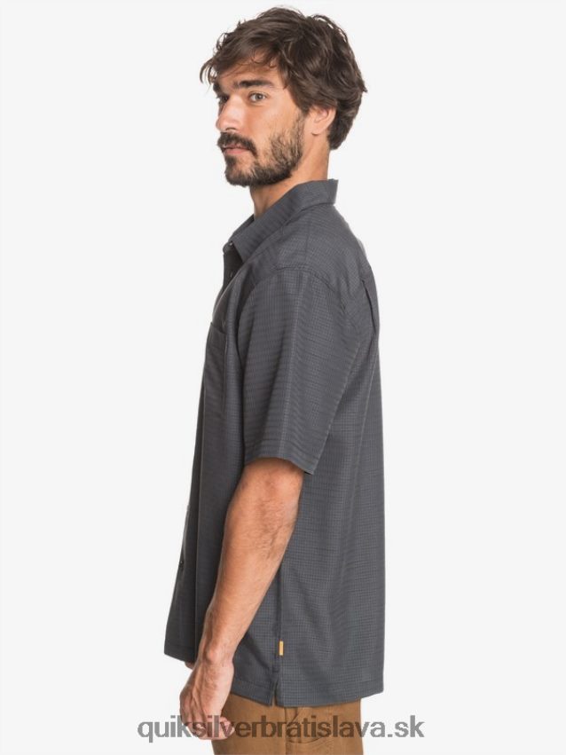 waterman centinela prémiová protivrásková košeľa Quiksilver muži B80HXR1303 čierna centinella