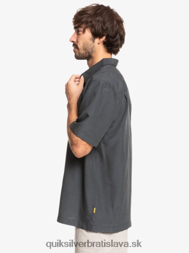 waterman centinela prémiová protivrásková košeľa Quiksilver muži B80HXR1303 čierna centinella