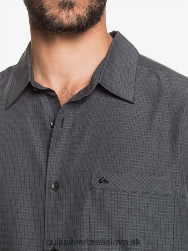 waterman centinela prémiová protivrásková košeľa Quiksilver muži B80HXR1303 čierna centinella