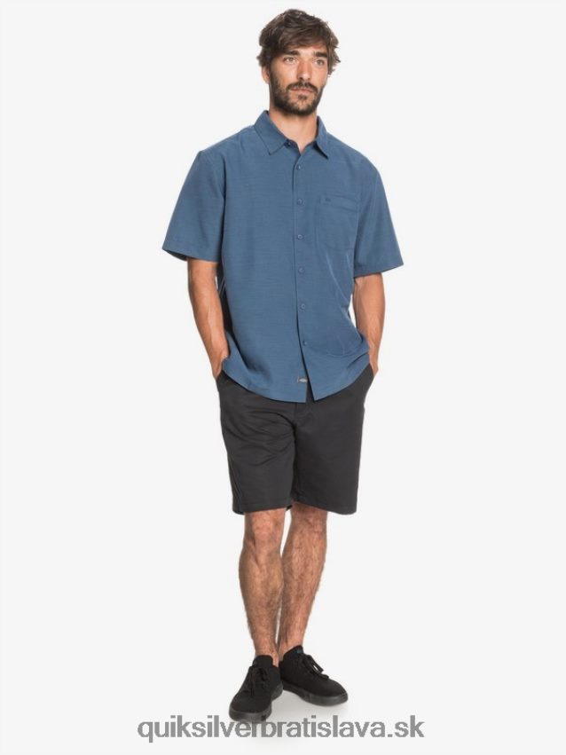 waterman centinela prémiová protivrásková košeľa Quiksilver muži B80HXR1304 polnočná námornícka centinella