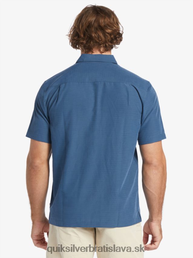 waterman centinela prémiová protivrásková košeľa Quiksilver muži B80HXR1304 polnočná námornícka centinella