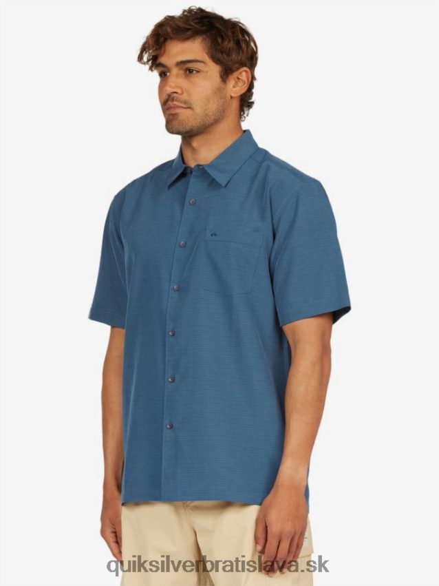 waterman centinela prémiová protivrásková košeľa Quiksilver muži B80HXR1304 polnočná námornícka centinella