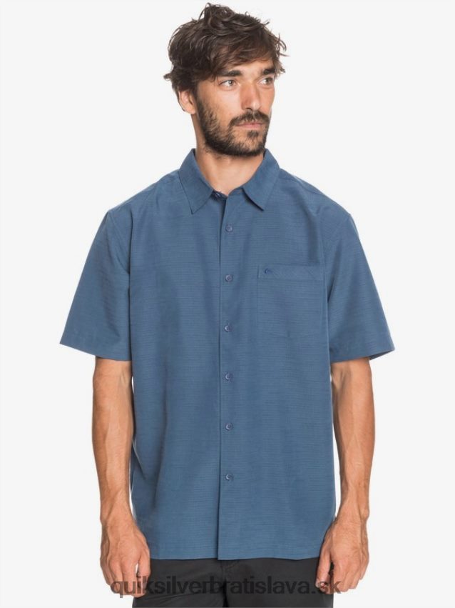 waterman centinela prémiová protivrásková košeľa Quiksilver muži B80HXR1304 polnočná námornícka centinella