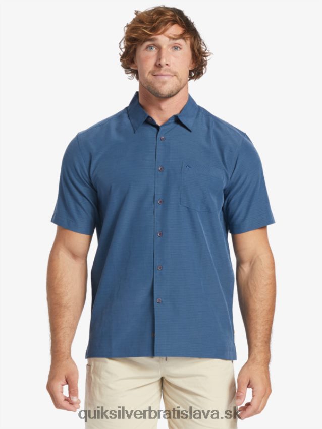 waterman centinela prémiová protivrásková košeľa Quiksilver muži B80HXR1304 polnočná námornícka centinella