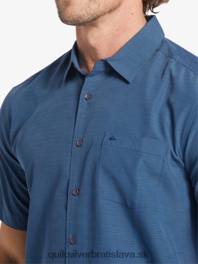 waterman centinela prémiová protivrásková košeľa Quiksilver muži B80HXR1304 polnočná námornícka centinella