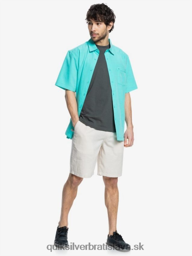 waterman centinela prémiová protivrásková košeľa Quiksilver muži B80HXR1308 modrá tyrkysová centinella