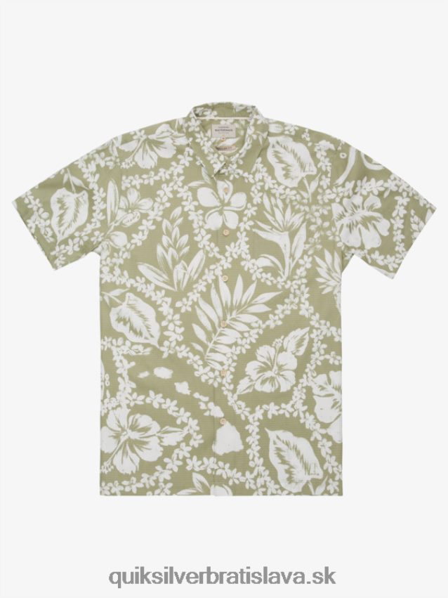 waterman coming lei košeľa s krátkym rukávom Quiksilver muži B80HXR1107 čaj príchod lei