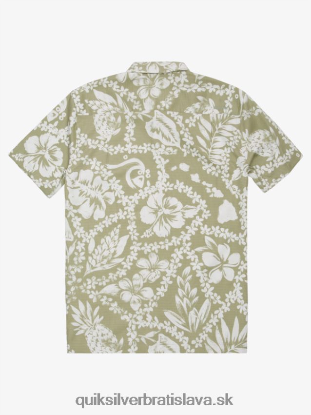 waterman coming lei košeľa s krátkym rukávom Quiksilver muži B80HXR1107 čaj príchod lei