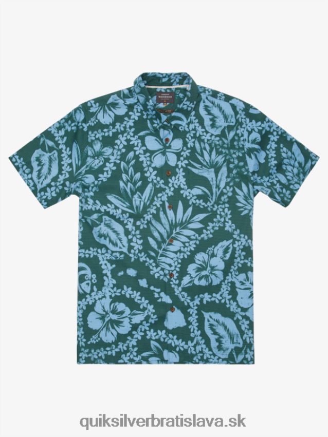 waterman coming lei košeľa s krátkym rukávom Quiksilver muži B80HXR1108 dymová borovica príchod lei