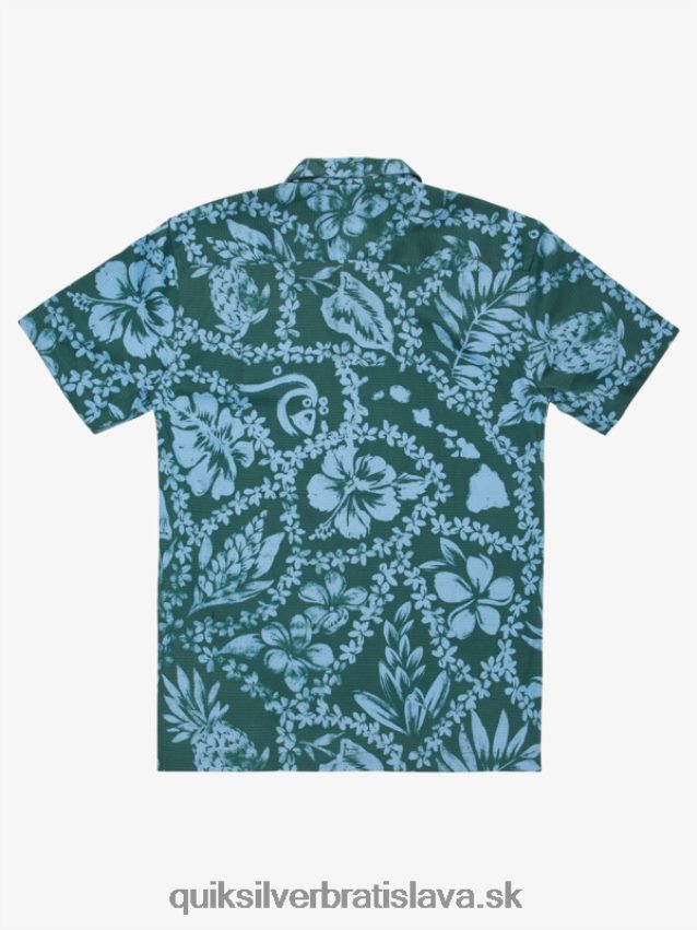 waterman coming lei košeľa s krátkym rukávom Quiksilver muži B80HXR1108 dymová borovica príchod lei
