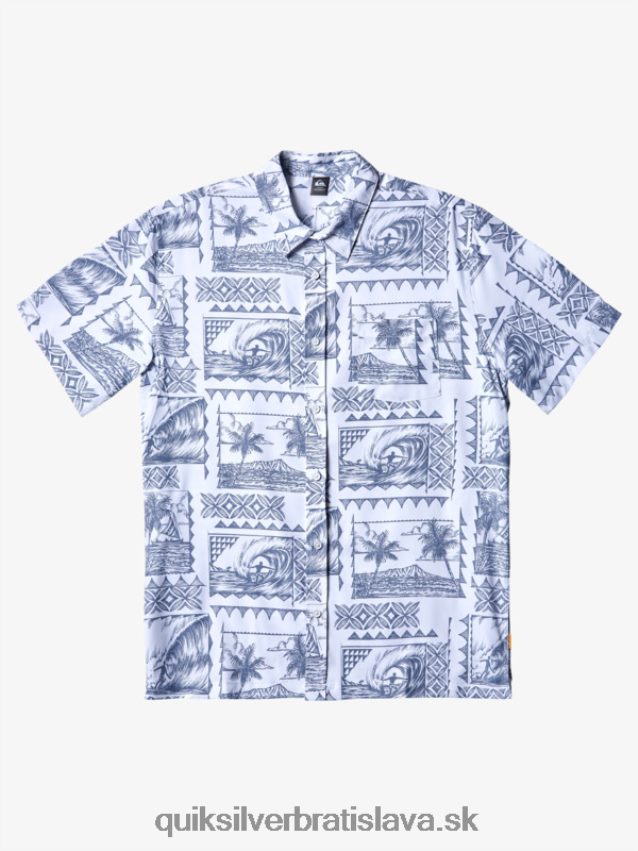 waterman kailua cruiser technický krátky rukáv upf 50 surf tričko Quiksilver muži B80HXR156 sivomodrá kailua