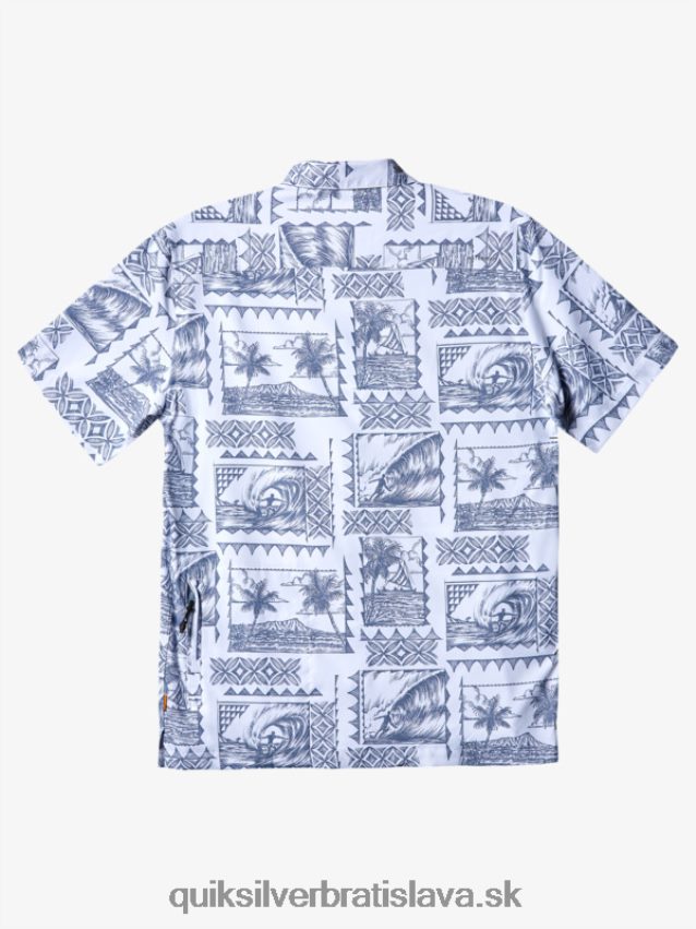 waterman kailua cruiser technický krátky rukáv upf 50 surf tričko Quiksilver muži B80HXR156 sivomodrá kailua