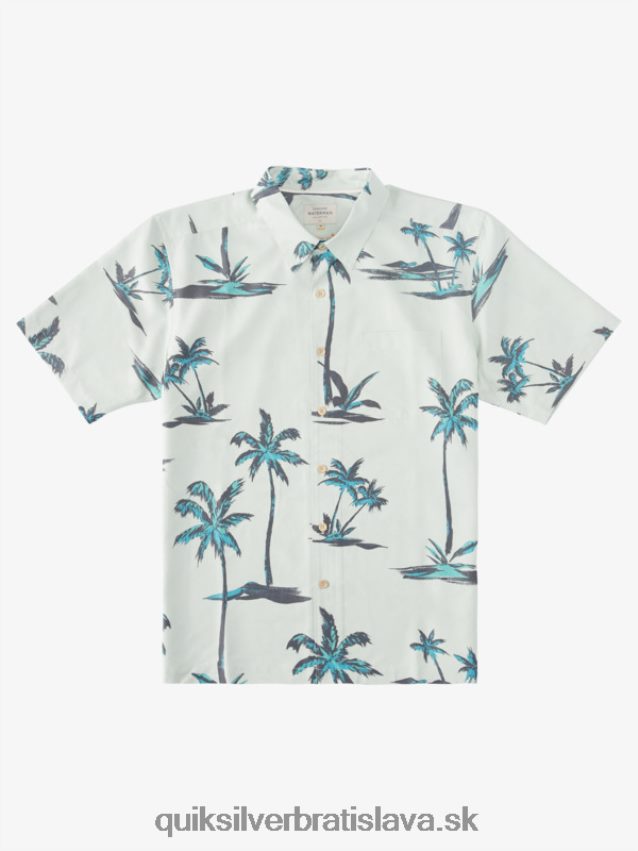 waterman sea breezer havajská košeľa s krátkym rukávom Quiksilver muži B80HXR1500 jemný zelený morský vánok