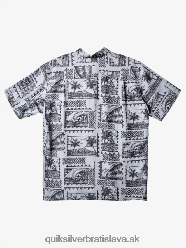 waterman surf trippers tričko s krátkym rukávom Quiksilver muži B80HXR433 čierni surferi