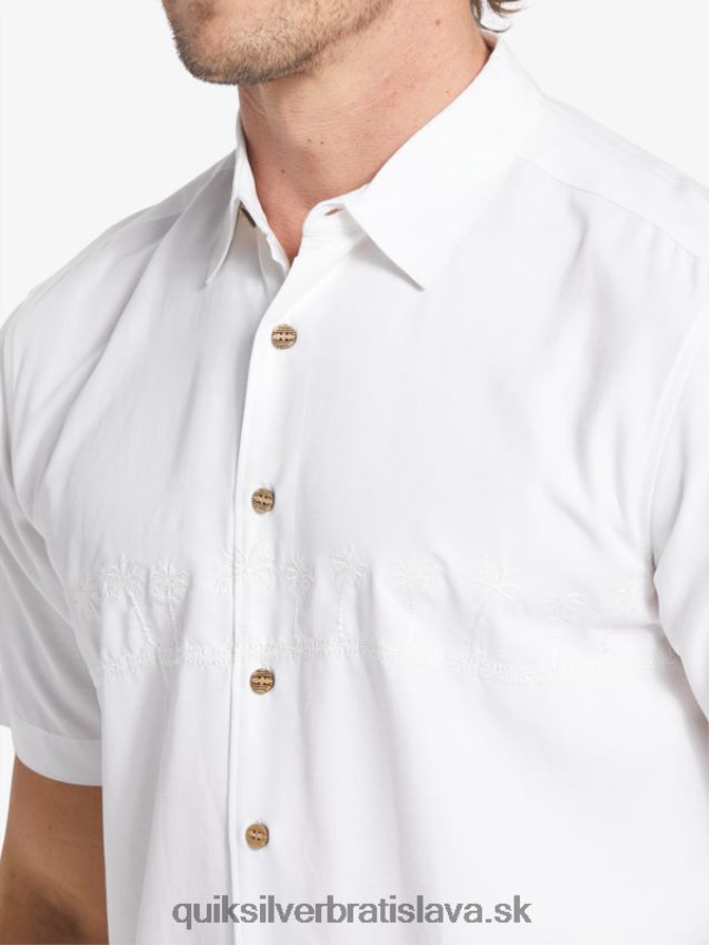 waterman tahiti palms prémiová protivrásková košeľa Quiksilver muži B80HXR867 biely