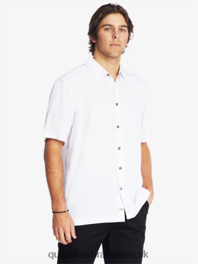 waterman tahiti palms prémiová protivrásková košeľa Quiksilver muži B80HXR867 biely