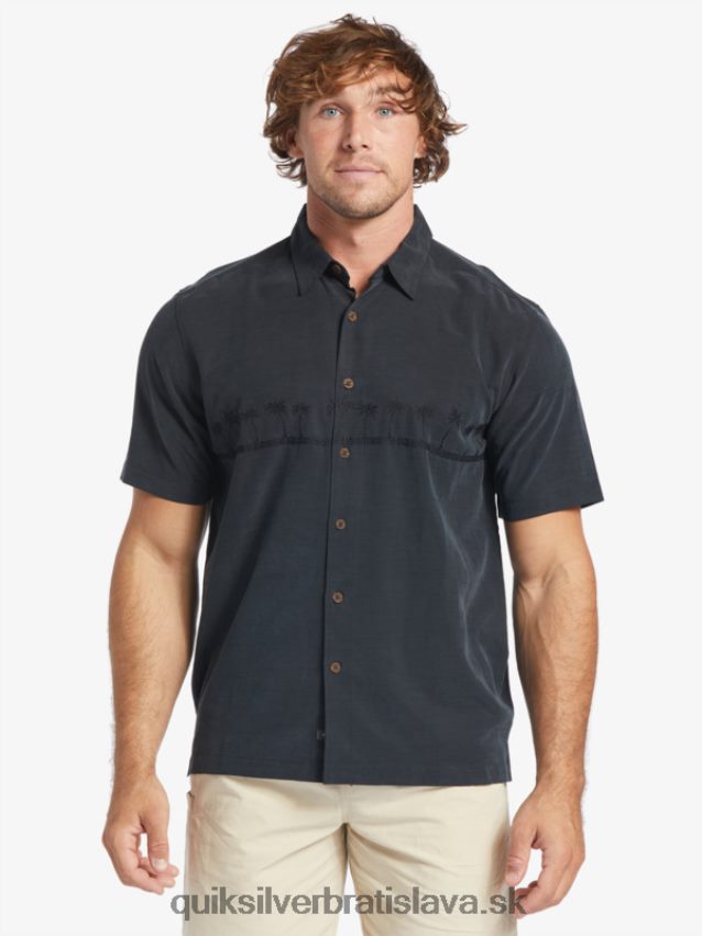 waterman tahiti palms prémiová protivrásková košeľa Quiksilver muži B80HXR868 čierna