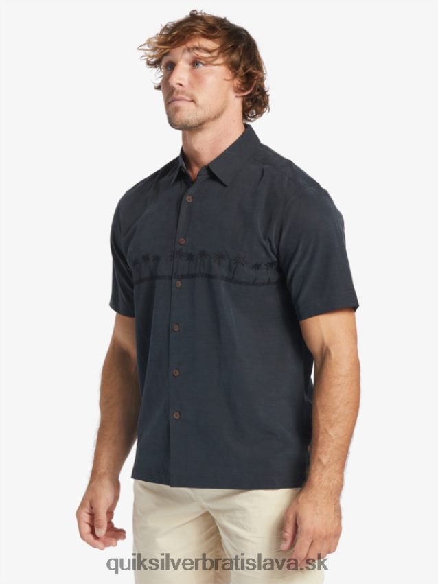 waterman tahiti palms prémiová protivrásková košeľa Quiksilver muži B80HXR868 čierna