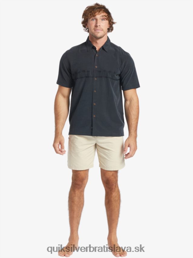 waterman tahiti palms prémiová protivrásková košeľa Quiksilver muži B80HXR868 čierna