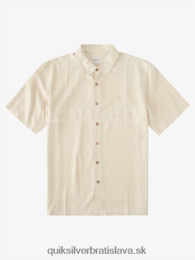waterman tahiti palms prémiová protivrásková košeľa Quiksilver muži B80HXR869 hnedá ryža