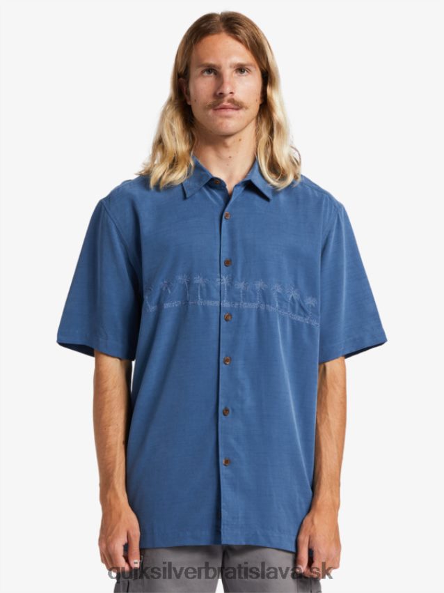 waterman tahiti palms prémiová protivrásková košeľa Quiksilver muži B80HXR872 práporčík modrý