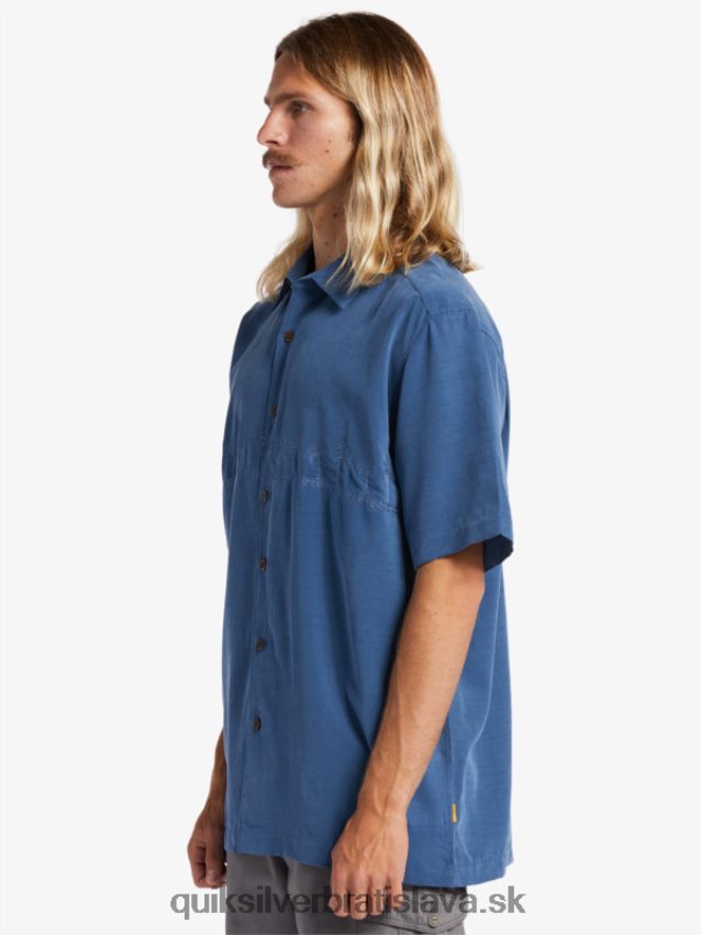 waterman tahiti palms prémiová protivrásková košeľa Quiksilver muži B80HXR872 práporčík modrý