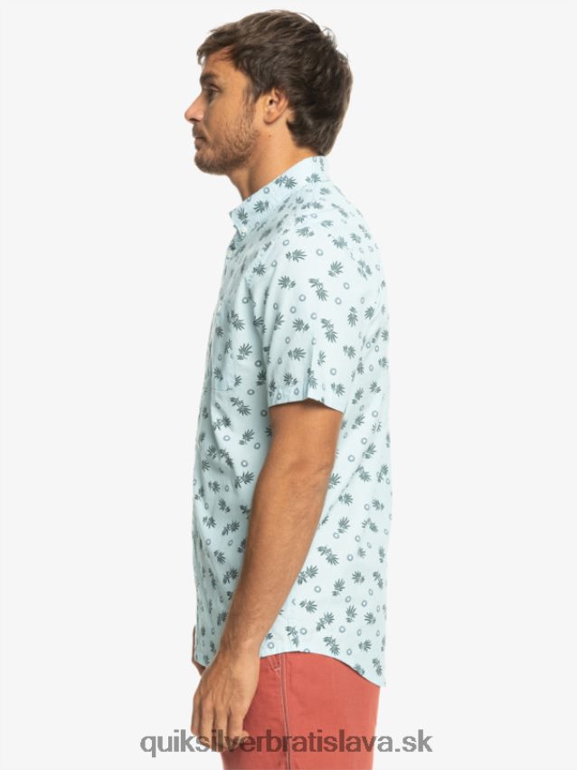 z oceánu do raja tričko s krátkym rukávom Quiksilver muži B80HXR1389 nebesky modrá od oceánu