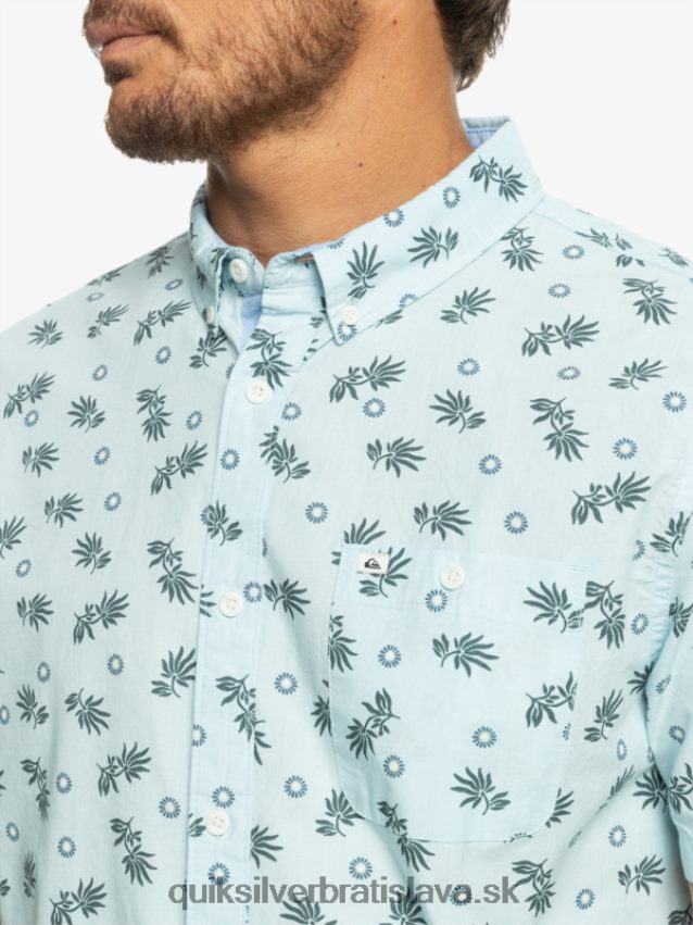 z oceánu do raja tričko s krátkym rukávom Quiksilver muži B80HXR1389 nebesky modrá od oceánu