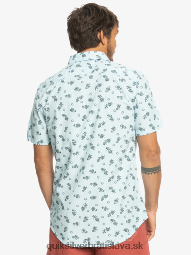 z oceánu do raja tričko s krátkym rukávom Quiksilver muži B80HXR1389 nebesky modrá od oceánu