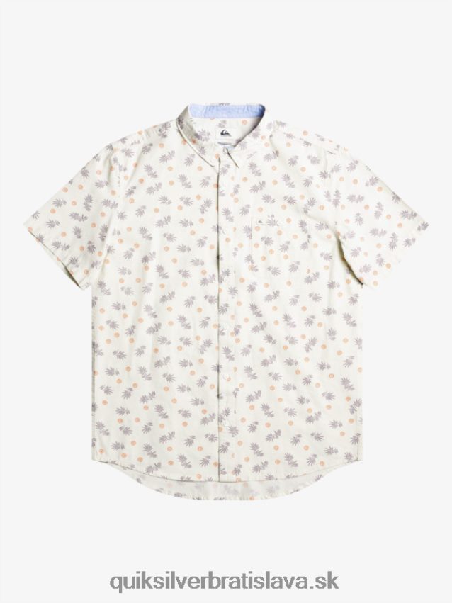z oceánu do raja tričko s krátkym rukávom Quiksilver muži B80HXR1390 biela z oceánu