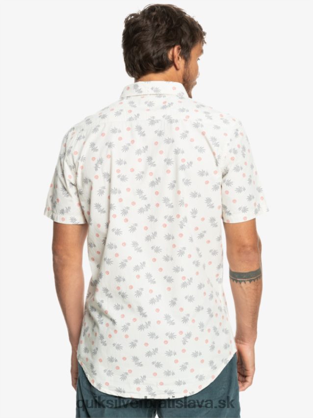 z oceánu do raja tričko s krátkym rukávom Quiksilver muži B80HXR1390 biela z oceánu