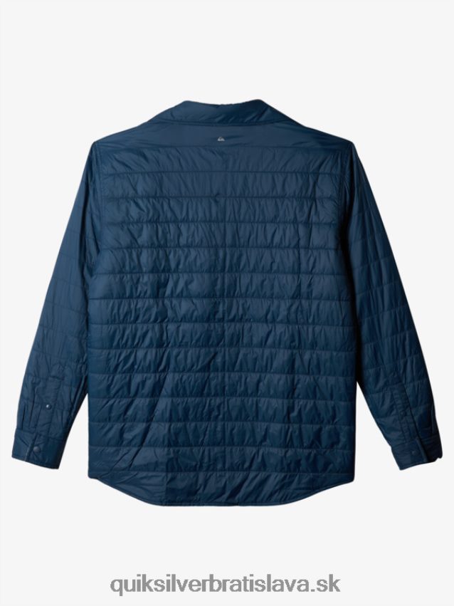 zateplená obojstranná flanelová košeľa na voľné stúpanie Quiksilver muži B80HXR1702 insígnie modrá voľné stúpanie