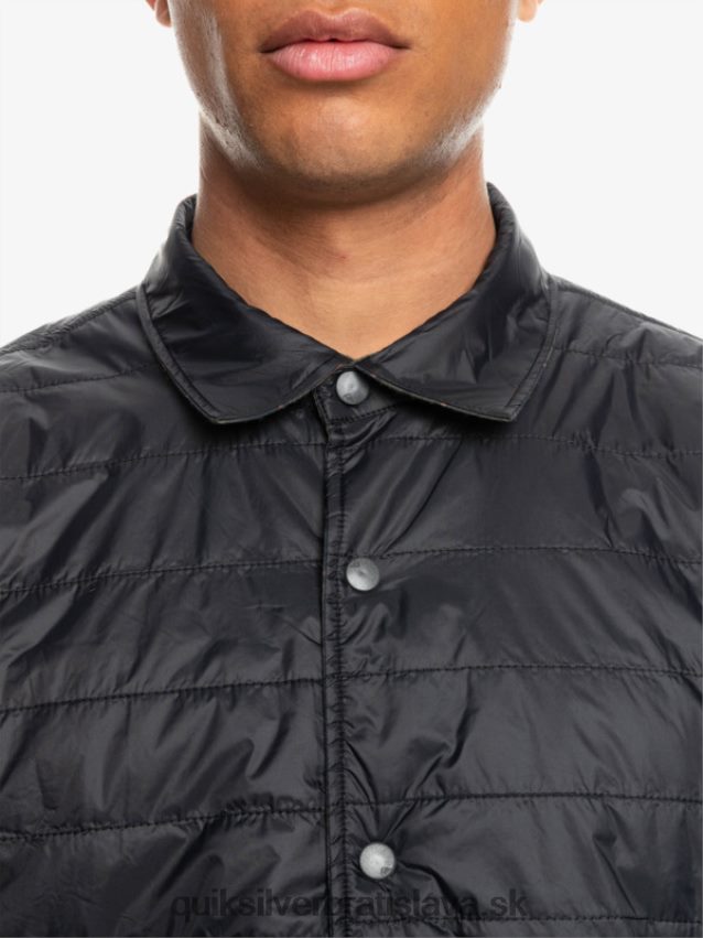 zateplená obojstranná flanelová košeľa na voľné stúpanie Quiksilver muži B80HXR1703 fantómové voľné stúpanie