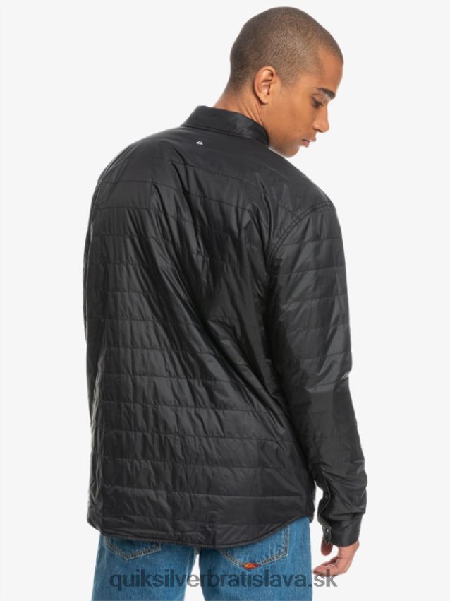 zateplená obojstranná flanelová košeľa na voľné stúpanie Quiksilver muži B80HXR1703 fantómové voľné stúpanie