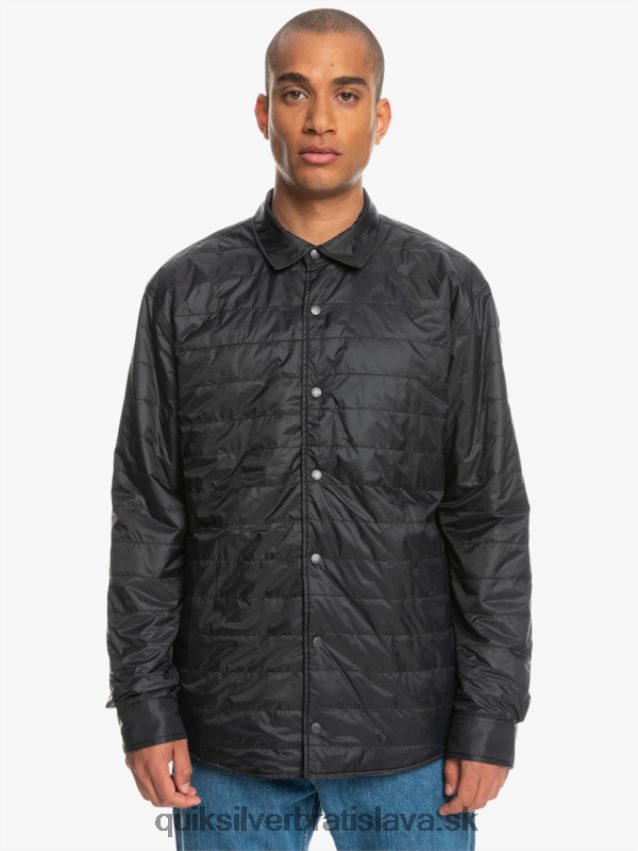zateplená obojstranná flanelová košeľa na voľné stúpanie Quiksilver muži B80HXR1703 fantómové voľné stúpanie