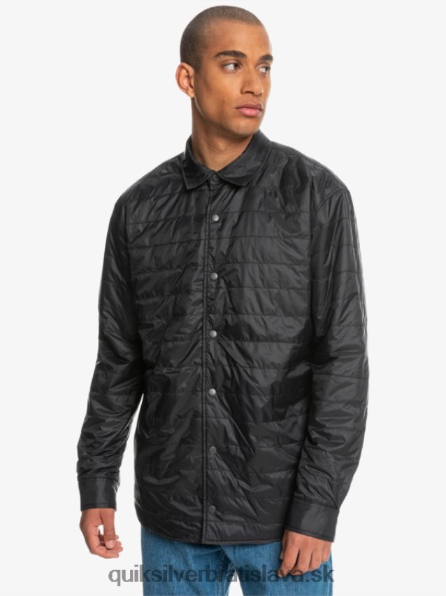 zateplená obojstranná flanelová košeľa na voľné stúpanie Quiksilver muži B80HXR1703 fantómové voľné stúpanie