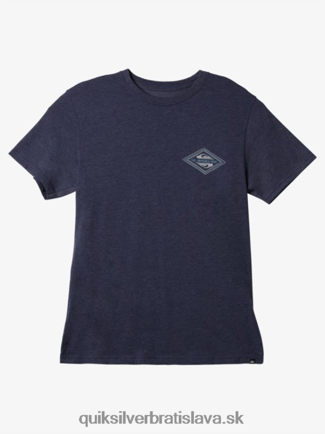 Reverzné logo mod tričko Quiksilver muži B80HXR1197 námornícke sako vres